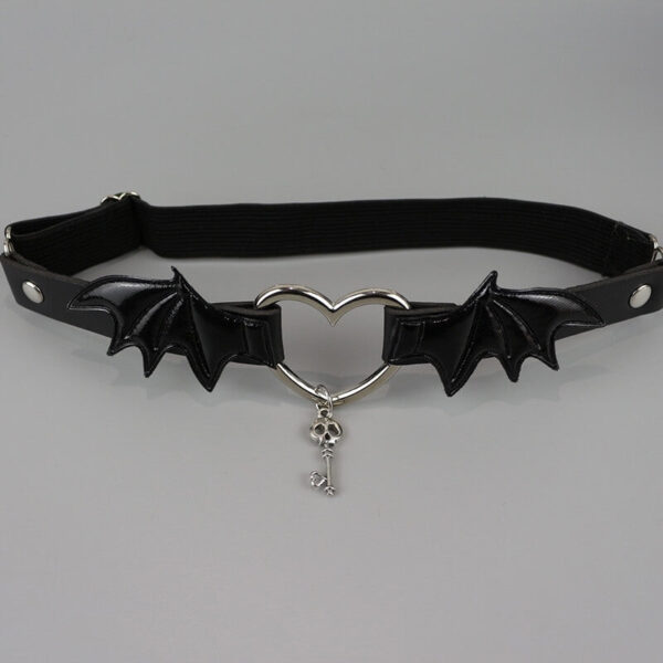Devil wings heart key garter - Image 8